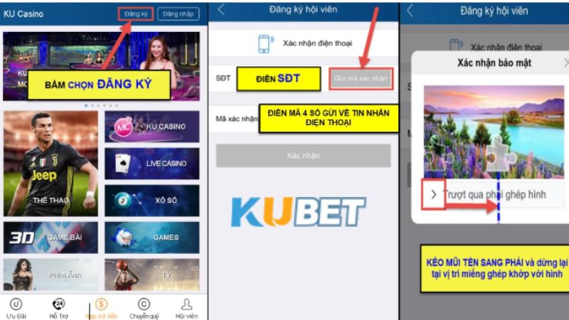 đăng ký Kubet qua điện thoại