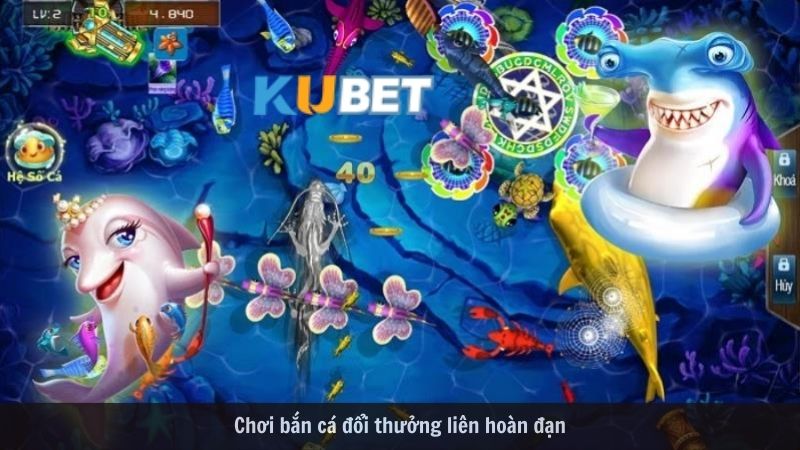 Nhận thưởng khi chơi bắn cá đổi thưởng Kubet